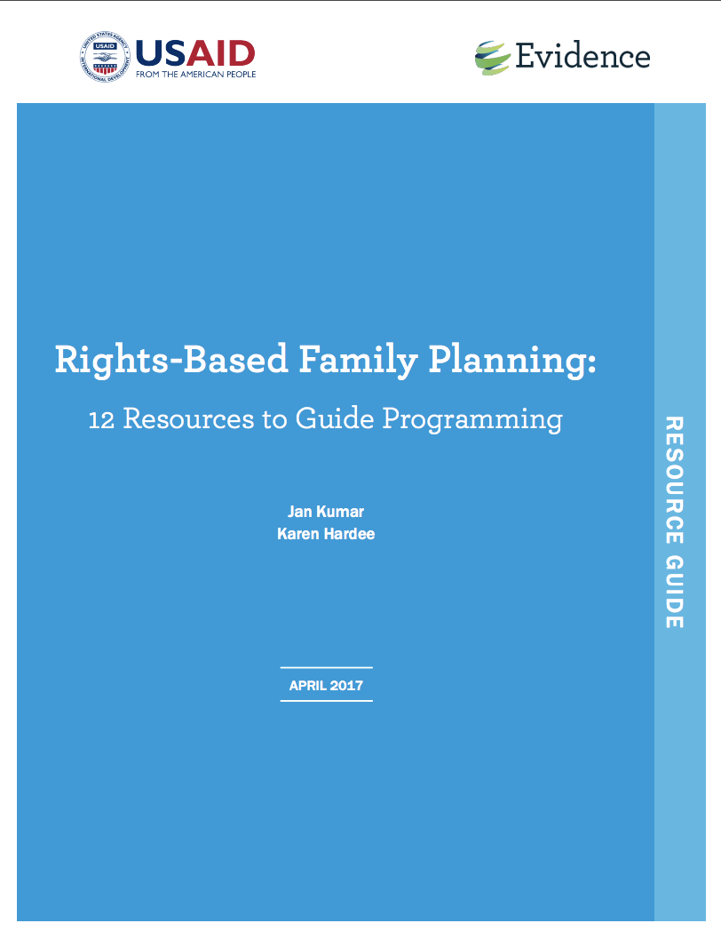 Rights-based Family Planning: 12 Resources to Guide Programming