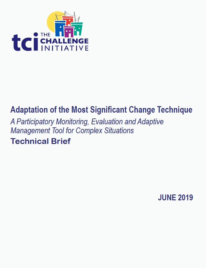Adaptation de la technique MSC : Un outil de suivi et d'évaluation participatif et de gestion adaptative