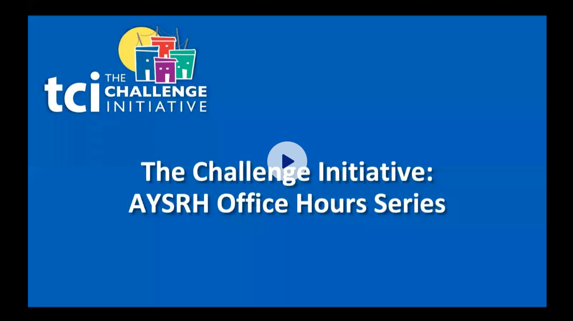 Webinar: Key Principles, Promising Practices and Useful Tools for Meaningful Youth Engagement in SRHR