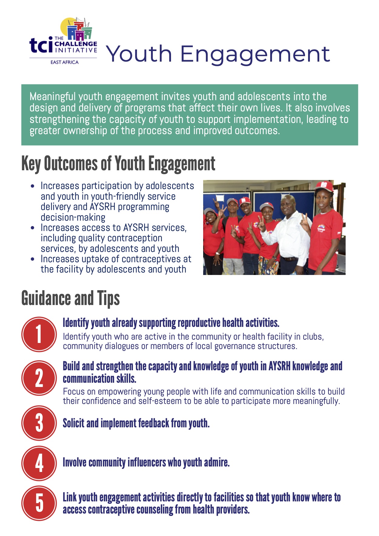 Youth Engagement Job Aid