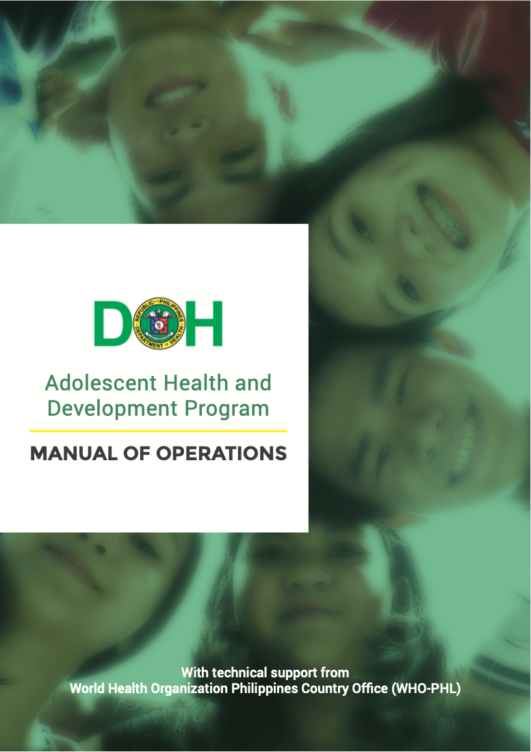 Manuel d'opérations du programme de santé et de développement des adolescents