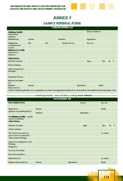 Sample Referral Form