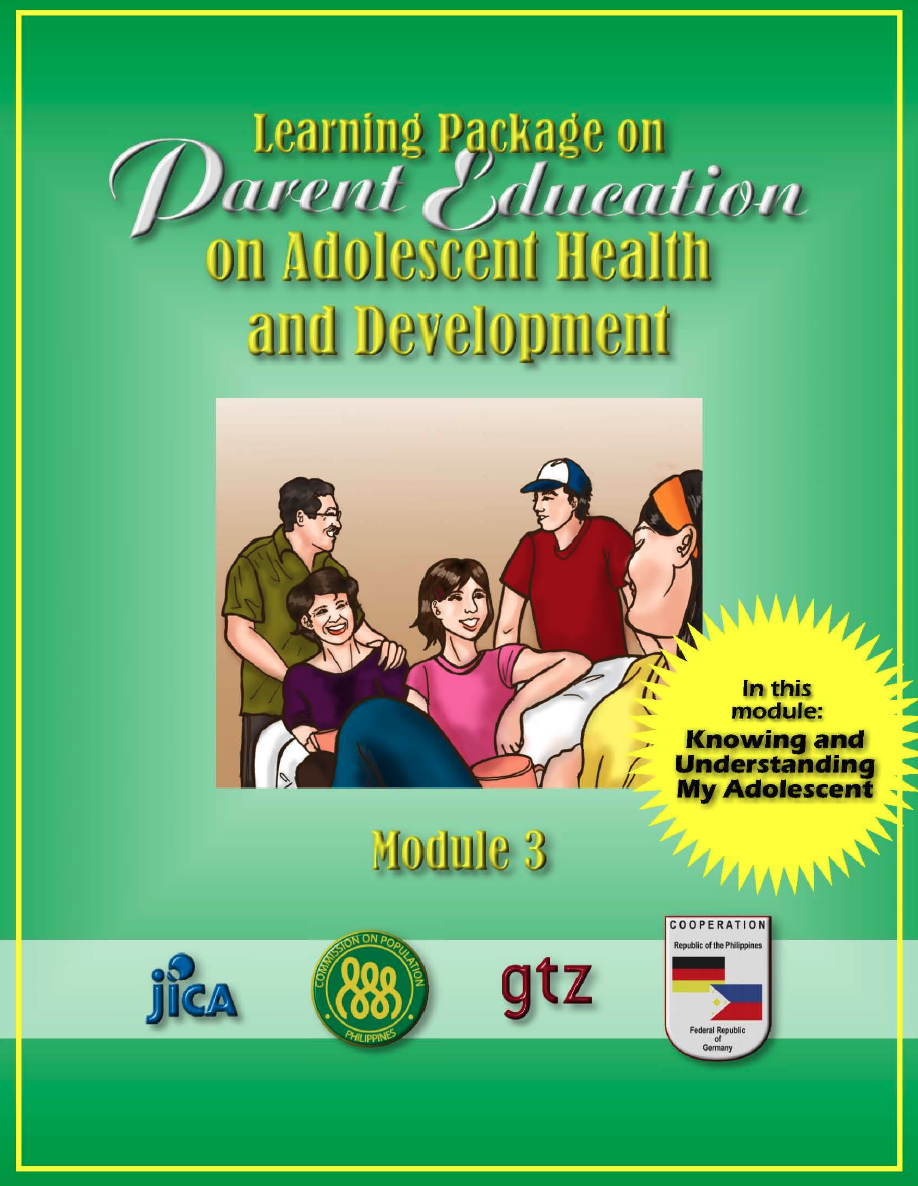 POPCOM: The Learning Package on Parent Education on Adolescent Health and Development