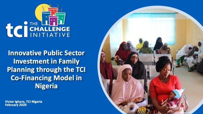 Webinar: Innovative Public Sector Investment in Family Planning Through the TCI Co-Financing Model in Nigeria