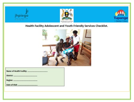 Health Facility Adolescent & Youth-Friendly Services Checklist, Uganda